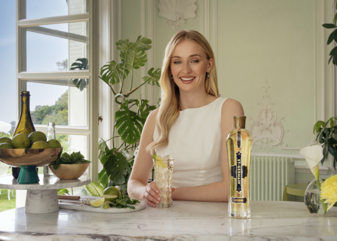 Sophie Turner Celebrates St Germain Hugo Spritz as the ultimate cocktail this Summer